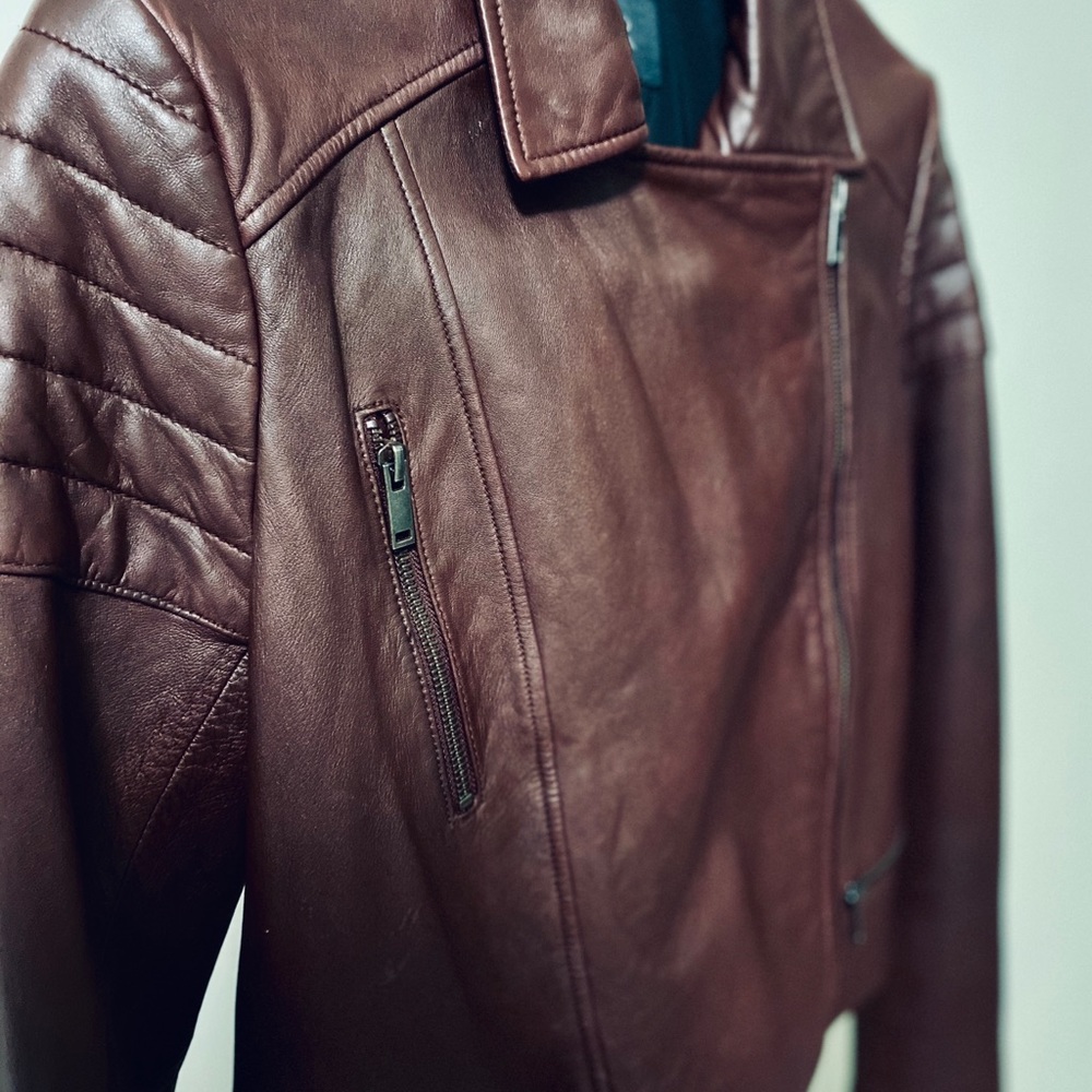 Leather Jacket by Banana Republic